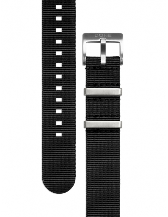 Two-Piece NATO Strap Black WB Original